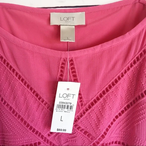 Loft sundress large pink flowy - Picture 3 of 6